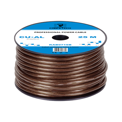Auto kábel 12Ga OD4,5mm CU+AL 25m Cabletech KAB0716B hnedý