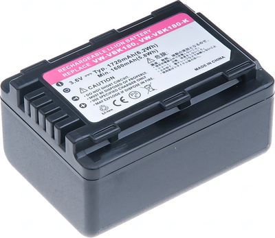 Batéria T6 power Panasonic VW-VBK180, VW-VBL090, 1720mAh, 6,2Wh, čierna