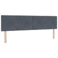vidaXL Posteľ s pružinovým rámom Tmavo šedá 200 x 180 cm Zamat