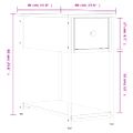 vidaXL Nočné stolíky 2 ks hnedý dub 30x60x60 cm kompozitné drevo