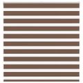 vidaXL Zebra roleta hnedá 140x100 cm šírka látky 135,9 cm polyester