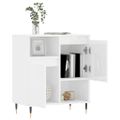 vidaXL Komoda vysoký lesk biela 60x35x70 cm spracované drevo