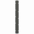 vidaXL Nohy k jedálenskému stolu, antracitové, 2 ks, 70 x (72-73) cm, oceľové