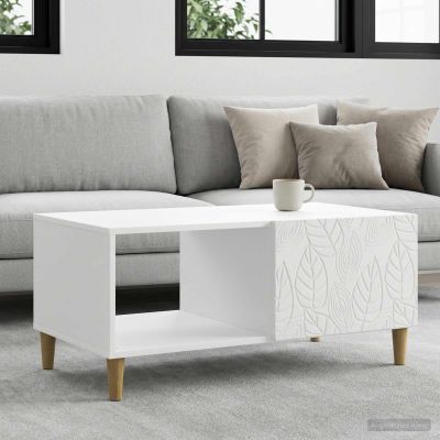 vidaXL Konferenčný stolík Biela 90 x 50 x 40 cm Kompozitné drevo