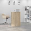 vidaXL Recepčný pult, dub sonoma, 55x50x103,5 cm, imitácia dreva