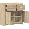 vidaXL Servírovacia skriňa Dub sonoma 75 x 36 x 80 cm Kompozitné drevo