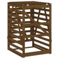 vidaXL Úložný box pre odpadkový kôš medovohnedý 84x90x128,5cm borovica