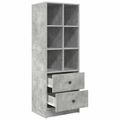 vidaXL Highboard so zásuvkou Betónová šedá 45,5 x 34 x 127 cm