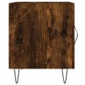 vidaXL Nočné stolíky 2 ks dymový dub 40x40x50 cm kompozitné drevo