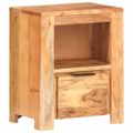 vidaXL Nočný stolík 40x30x50 cm akáciový masív