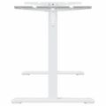 vidaXL Rám stola na státie biely (94-135)x60x(70-114) cm oceľ