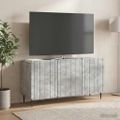 vidaXL TV skrinka Betónovo sivá 99 x 34,5 x 52 cm Kompozitné drevo
