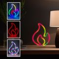 MANTA RGB FLAME, LED Neon plexi dekorácia