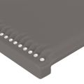 VidaXL Čelo postele sivé 83x16x118/128 cm umelá koža