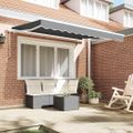 vidaXL Rám markízy Biela 3 x 2 m Kov