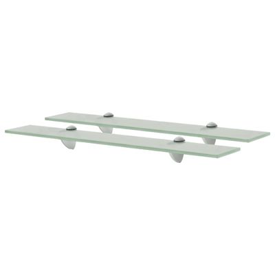 vidaXL Nástenná polička 2 ks sklo 60x20 cm 8 mm