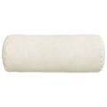 vidaXL Podložkové vankúše 2 pcs Krémová Ø 15 x 40 cm Kordúrová tkanina