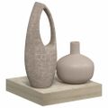 vidaXL Plávajúca nástenná polica, dubová 23x23,5x3,8 cm, MDF