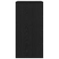 vidaXL Servírovacia skriňa Čierny dub 60 x 39 x 80 cm Kompozitné drevo
