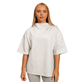 Dámske tričko Oversized Bliss Grey - BeastPink