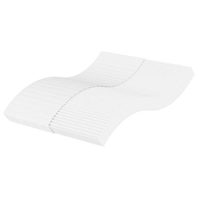 vidaXL Penový matrac biely 140x210 cm tvrdosť H2 H3