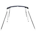 vidaXL Strieška Bimini s 3 oblúkmi a sieť. stenami 183x(185-198)x137cm