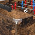 vidaXL Stolný futbal Údený Dub 125 x 60,5 x 80 cm Kompozitné drevo