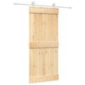 vidaXL Posuvné dvere Prírodná a biela 90 x 210 cm