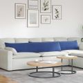vidaXL Vankúše na pohovku 2 pcs Policajná modrá 200 x 40 cm
