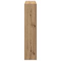 vidaXL Obloženie krbu dub artisan 81x18x82 cm kompozitné drevo