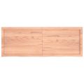 vidaXL Kúpeľňová doska bledohnedá 140x50x(2-6) cm ošetrený masív