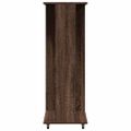 vidaXL Šatník s kolieskami hnedý dub 102x38x110 cm kompozitné drevo