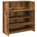 vidaXL Recepčný stôl staré drevo 100x50x103,5 cm kompozitné drevo