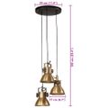 vidaXL Závesná lampa 25 W starožitná mosadzná 30x30x100 cm E27