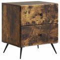 vidaXL Nočný stolík 2 ks Dymový dub 43 x 34,5 x 47,5 cm