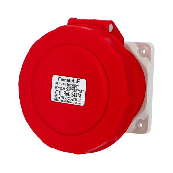 Zásuvka vestavná 24373 IP67/400V/32A/5P 6h, priama - SpeedPRO