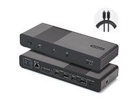 Startech - Dokovacia stanica - pre laptop - USB4 / Thunderbolt 4 / Thunderbolt 5 - 2 x DP, 2 x HDMI - 1GbE, 2.5GbE - 140 watt - kompatibilná s TAA - Európa, Veľká Británia