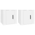 vidaXL Nástenné TV skrinky 2 ks biele 40x34,5x40 cm