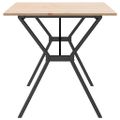 vidaXL Jedálenský stolík v tvare Y 140x80x75 cm borovica a oceľ