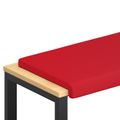 vidaXL Vankúš na lavičku Umelá koža Červená Hĺbka 35 cm