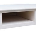 vidaXL Písací stôl biely 110x45x76 cm drevený