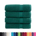 vidaXL Prémiové osušky SOLUND 4 ks fialové 100x150 cm 600 g/m2
