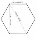 vidaXL Záhradný altánok 323x275x265 cm, biely 180 g/m²