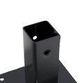 vidaXL podstavce stĺpikov štvorcové 4 ks Antracit 51x51 mm