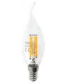 Dekoračná LED žiarovka FILAMENT Trixline 5W 600lm C35L E14 teplá biela