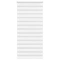 vidaXL Zebra roleta biela 95x230 cm šírka látky 90,9 cm polyester