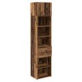 vidaXL Highboard Staré drevo 50 x 42,5 x 225 cm Kompozitné drevo