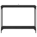 vidaXL Konzolový stôl Čierny dub 101 x 30.5 x 75 cm Kompozitné drevo