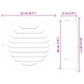 vidaXL Kryty vzduchových ventilátorov 4 ks Strieborná 200 mm