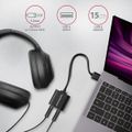 AXAGON ADA-12, USB 2.0 - externá zvuková karta, 48kHz/16-bit stereo, kovová, kábel USB-A 15 cm Zvuková karta, externá, kábel 15cm, USB 2.0, čierna